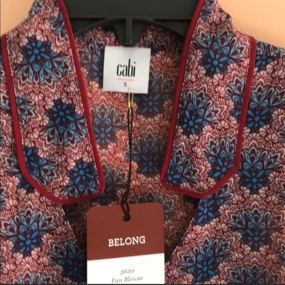 ❌SOLD❌CAbi Fan Blouse #3620 - Picture 6 of 12